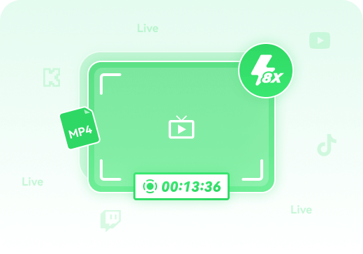 8倍速ライブ配信＆動画録画